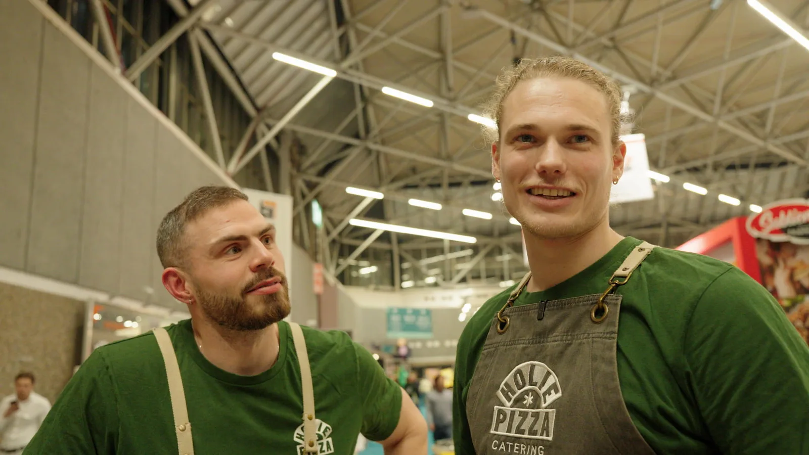 Philippe en Jeroen na afloop van het NK pizza bakken