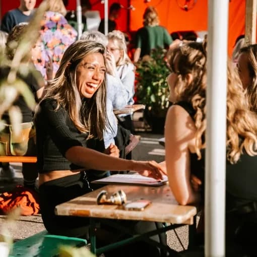 Catering van Holie Pizza tijdens een heidag