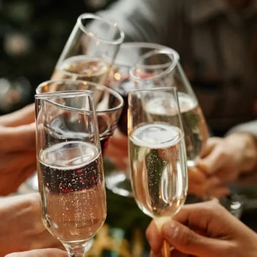 Catering van Holie Pizza tijdens een nieuwjaarsborrel